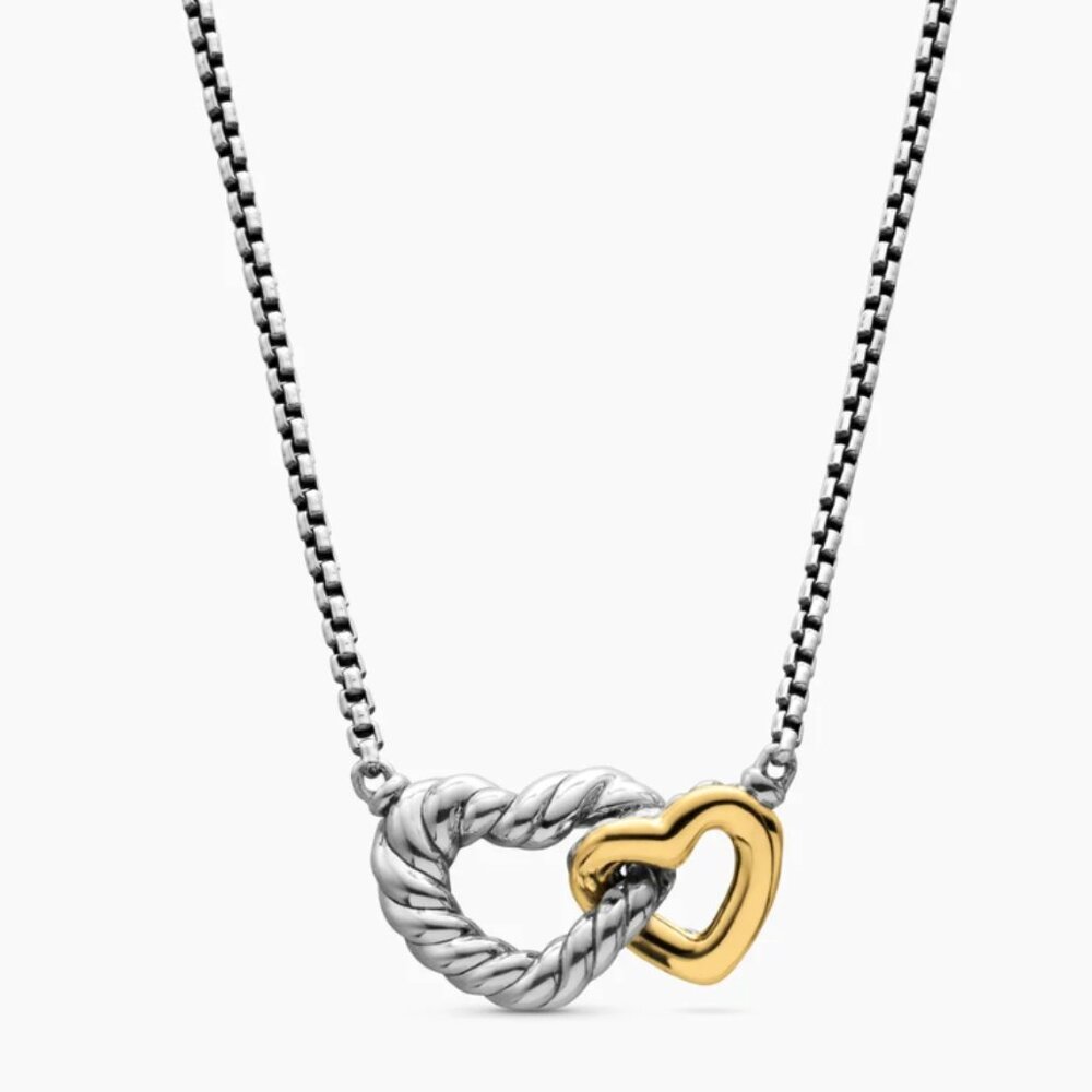 David Yurman Interlocking Heart Necklace
